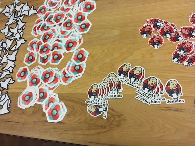 ClusterHQ & Jenkins stickers